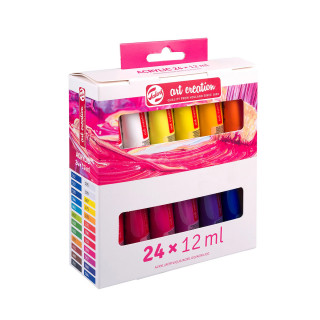 Сет акрилни бои, Talens Art Creation, 24 x 12 ml