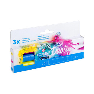 Сет двострани маркери, Ecoline - Primary, 3 бои 