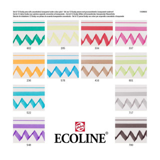 Сет двострани маркери, Ecoline - Basic, 12 бои 