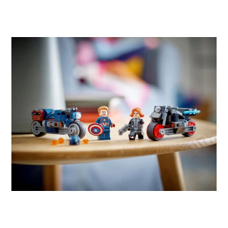 LEGO коцки, Marvel, Black Widow & Captain America Motorcycles