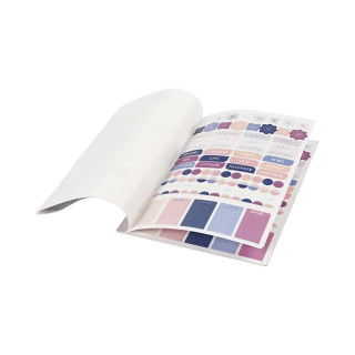 Книга со стикери, Gold/Purple/Rose, 8 листа, А5