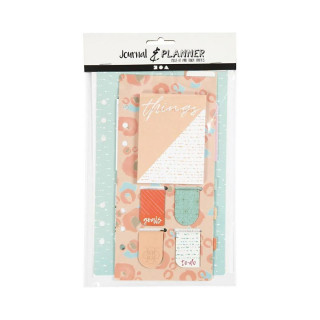 Сет со мемо ливчиња и букмаркери, Journal & Planner, Gold/Red/Coral