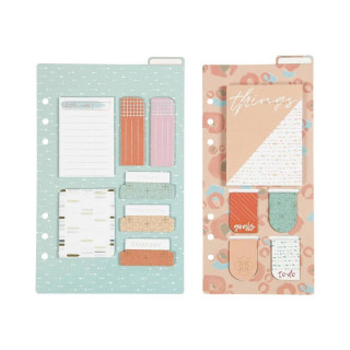 Сет со мемо ливчиња и букмаркери, Journal & Planner, Gold/Red/Coral