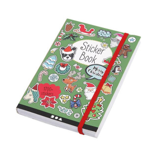 Книга со стикери, Christmas, 80 страници