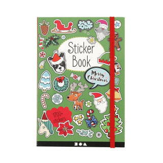 Книга со стикери, Christmas, 80 страници