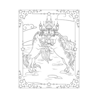 Боенка со 100 металик стикери - Unicorns 