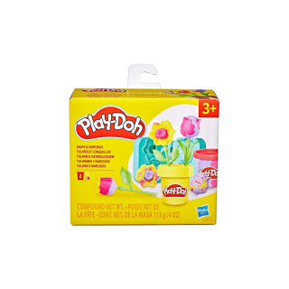 Сет за игра со глина, Play-Doh - Tulips & Daffodils 