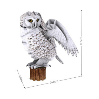 3D сложувалка, Cubic Fun: National Geographic - Snowy Owl, 62 парчиња 