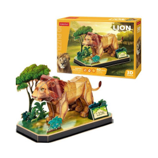 3D сложувалка, Cubic Fun - Animal Pals: Lion, 40 парчиња 