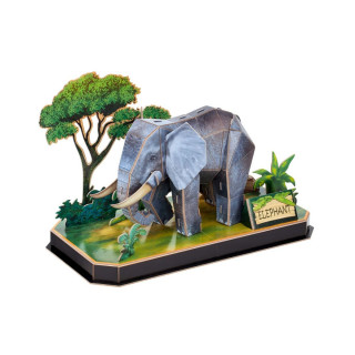 3D сложувалка, Cubic Fun - Animal Pals: Elephant, 42 парчиња