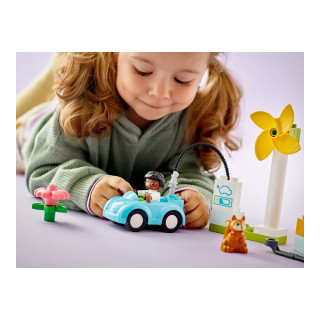 LEGO коцки, Duplo, Wind Turbine and Electric Car