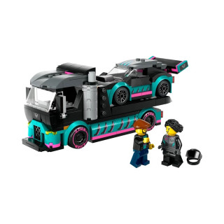 LEGO коцки, City, Race Car and Car Carrier Truck 