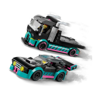 LEGO коцки, City, Race Car and Car Carrier Truck 