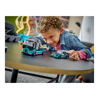 LEGO коцки, City, Race Car and Car Carrier Truck 