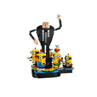 LEGO коцки, Despicable Me 4 - Brick-Built Gru and Minions