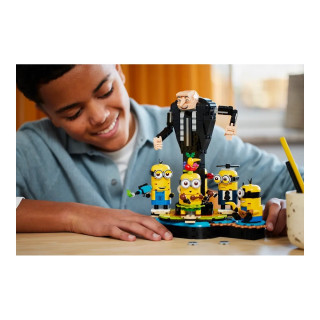 LEGO коцки, Despicable Me 4 - Brick-Built Gru and Minions