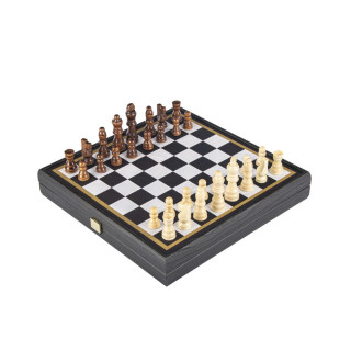 Сет игри 4 во 1, Modern Style Chess, Backgammon, Ludo & Snakes, црн