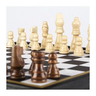 Сет игри 4 во 1, Modern Style Chess, Backgammon, Ludo & Snakes, црн