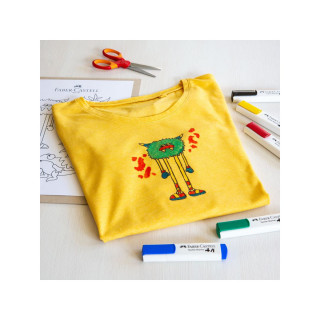 Сет од 5 маркери за текстил, Faber Castell Textile Marker
