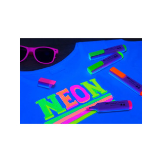 Сет од 4 маркери за текстил, Faber Castell Textile Marker - Neon