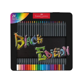 Сет од 24 дрвени боици во метална кутија, Black Edition