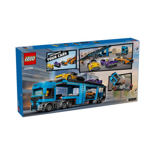 LEGO коцки, City, Car Transporter Truck with Sports Cars