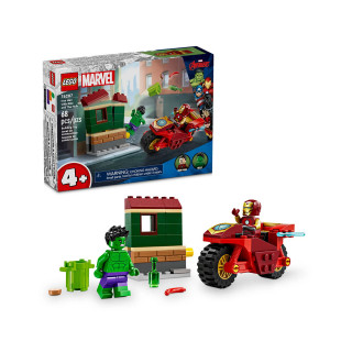 LEGO коцки, Marvel, Iron Man with Bike and The Hulk 