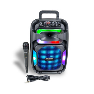 Безжичен звучник со микрофон и RGB светла, Tech - куферче