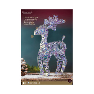 Декоративна фигура со LED светла, Reindeer