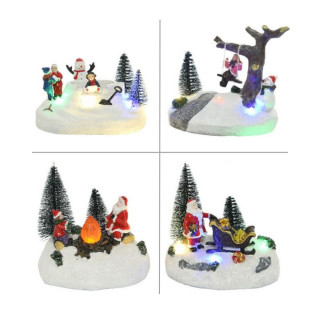 Декоративна фигура со LED светла, Winter Scenery, 4 дизајни