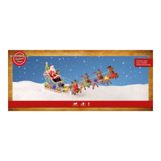 Декоративна фигура со LED светла, Santa's Sleigh