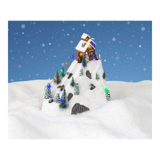 Декоративна фигура со LED светла, Christmas Village w/Ski Slope 