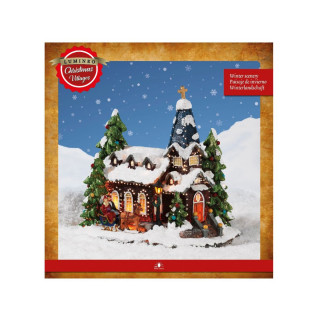 Декоративна фигура си LED светла, Winter Scenery 