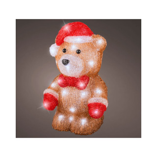 Декоративна фигура со LED светла, Bear, 27.5 cm