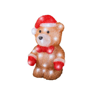 Декоративна фигура со LED светла, Bear, 27.5 cm