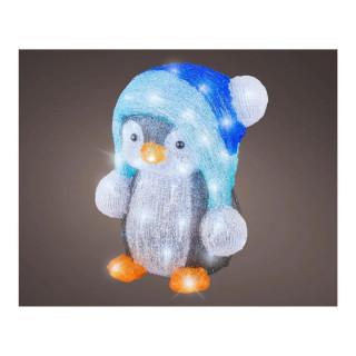 Декоративна фигура со LED светла, Penguin, 33 cm