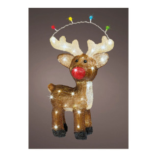 Декоративна фигура со LED светла, Reindeer, 47 cm