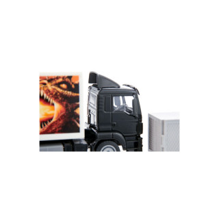 Фигура, MAN Truck with Box Body and Tail Lift 