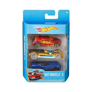Сет од 3 колички Hot Wheels (по случаен избор) 