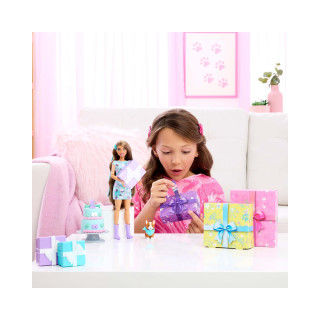 Сет за игра Barbie: Party Unboxed - Pet Birthday: Corgi 