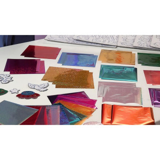 Сет за изработка на стикери, Magic Foil Rainbow Stickers