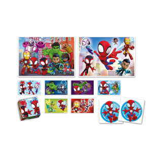 Едукативен сет, Spidey and his Amazing Friends Edukit 4-in-1 Puzzles & Games 