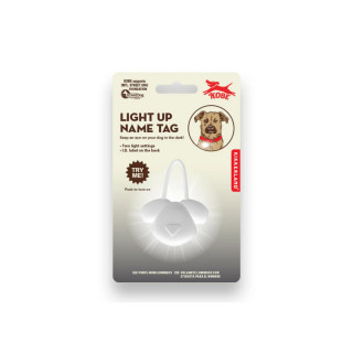 Светлечки приврзок за ремче за куче, Kobe Light Up Name Tag 