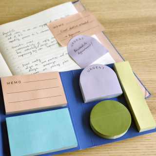 Сет од 5 блокови мемо ливчиња, Inkerie Set of 5 Sticky Notes