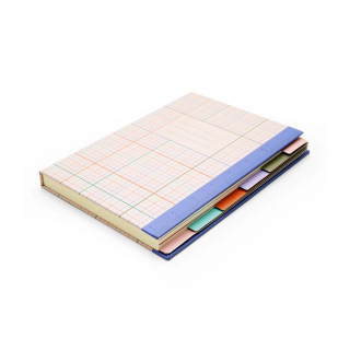 Нотес со разделници и линијар, Inkerie Divider Notebook with Ruler