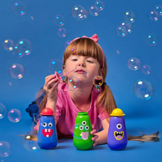 Играчка за правење балончиња, Kidoki Monster Bubbles, 3 бои 
