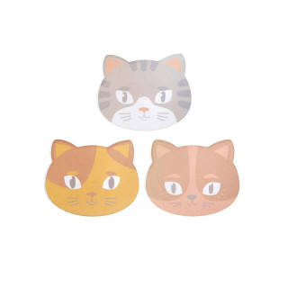 Мемо ливчиња, Kitty Cat Sticky Notes, 3 бои