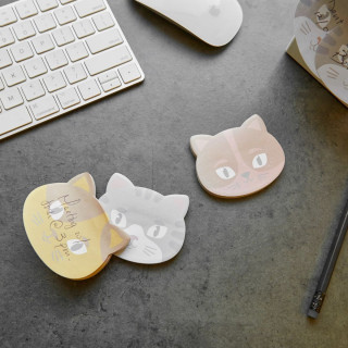 Мемо ливчиња, Kitty Cat Sticky Notes, 3 бои