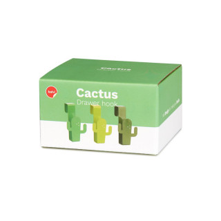 Сет од 3 метални закачалки за на фиока, Cactus