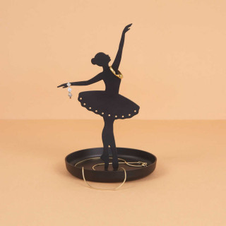 Метален држач за накит, Ballerina, црн 